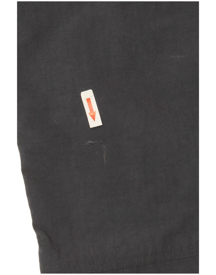 Adidas Pantalon Capri Femme UK 14 Large W32 L21 Gris Polyamide