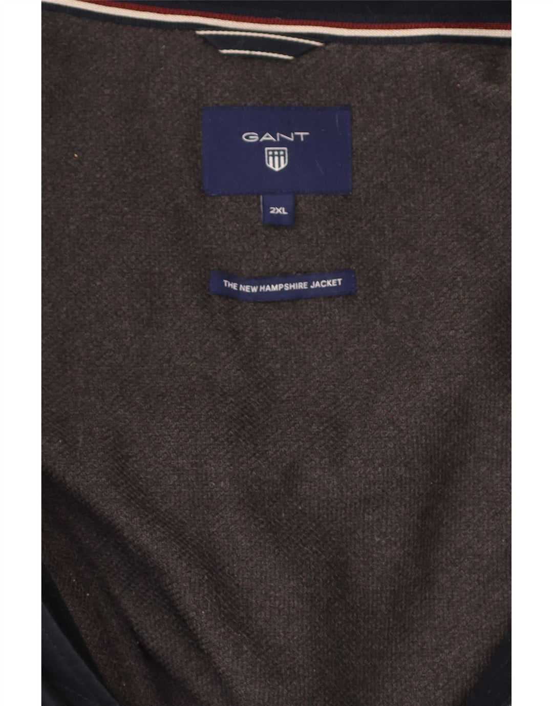 Gant Veste Bomber Homme UK 44 2XL Bleu Marine Polyester