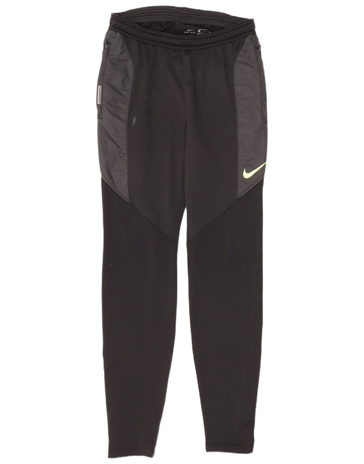 Nike Pantalon de survêtement Dri Fit pour homme Taille S en polyester color block noir
