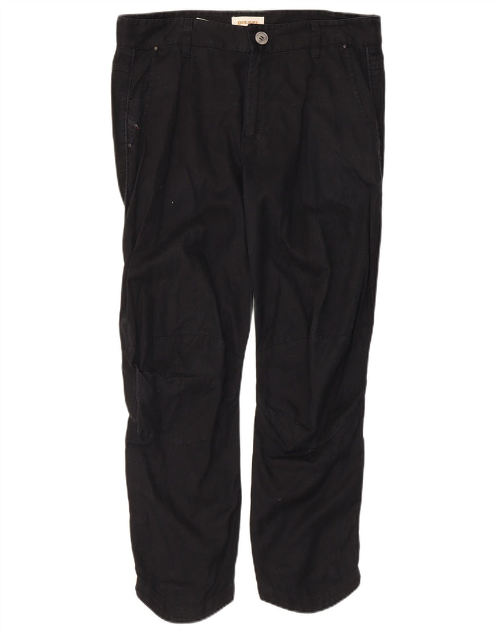 Pantalon court Diesel Femme W32 L25 Coton noir
