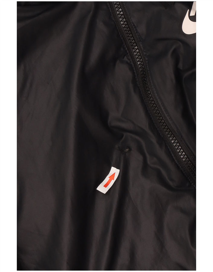 Nike Veste matelassée réversible à capuche pour femme UK 16 Large Noir Polyester