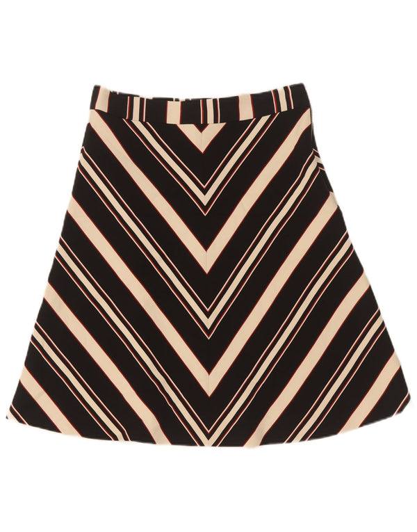 Zara Womens A-Line Skirt Small W28 Black Striped
