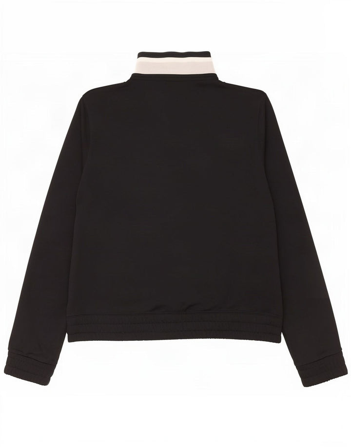 Veste de survêtement Nike pour femme UK 14 Polyester color block noir moyen