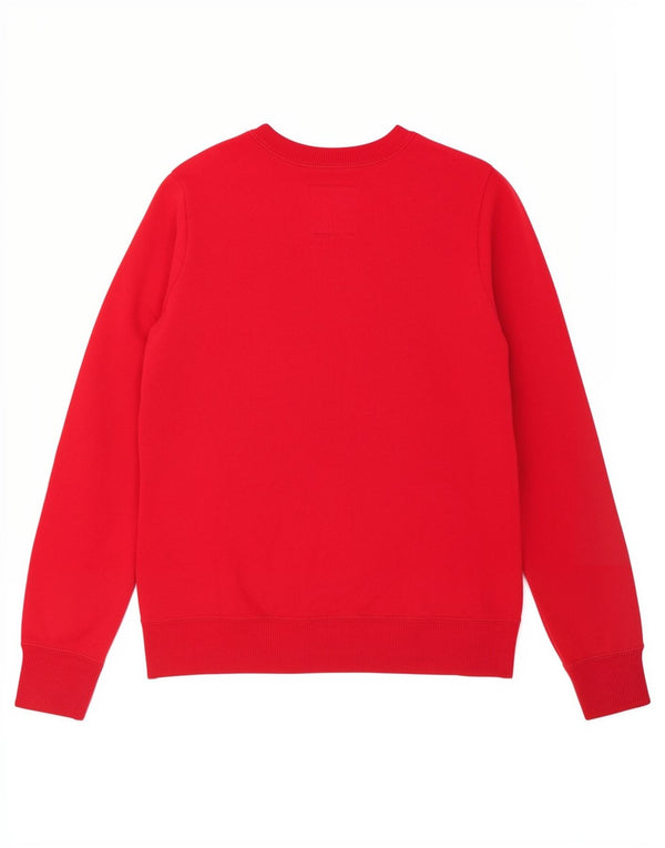 Hollister Sweat-shirt graphique pour femme UK 8 Small Rouge Coton
