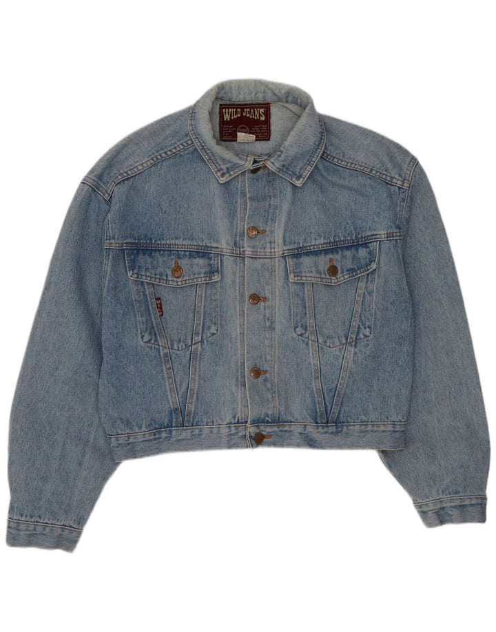 Wild Veste en jean courte pour homme UK 38 Bleu moyen Coton