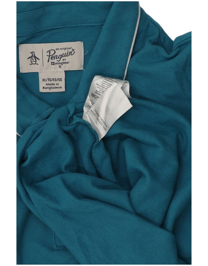 Penguin Polo Homme XL Bleu Coton
