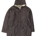 Nike Manteau coupe-vent à capuche pour homme UK 45/47 XL Noir Polyester