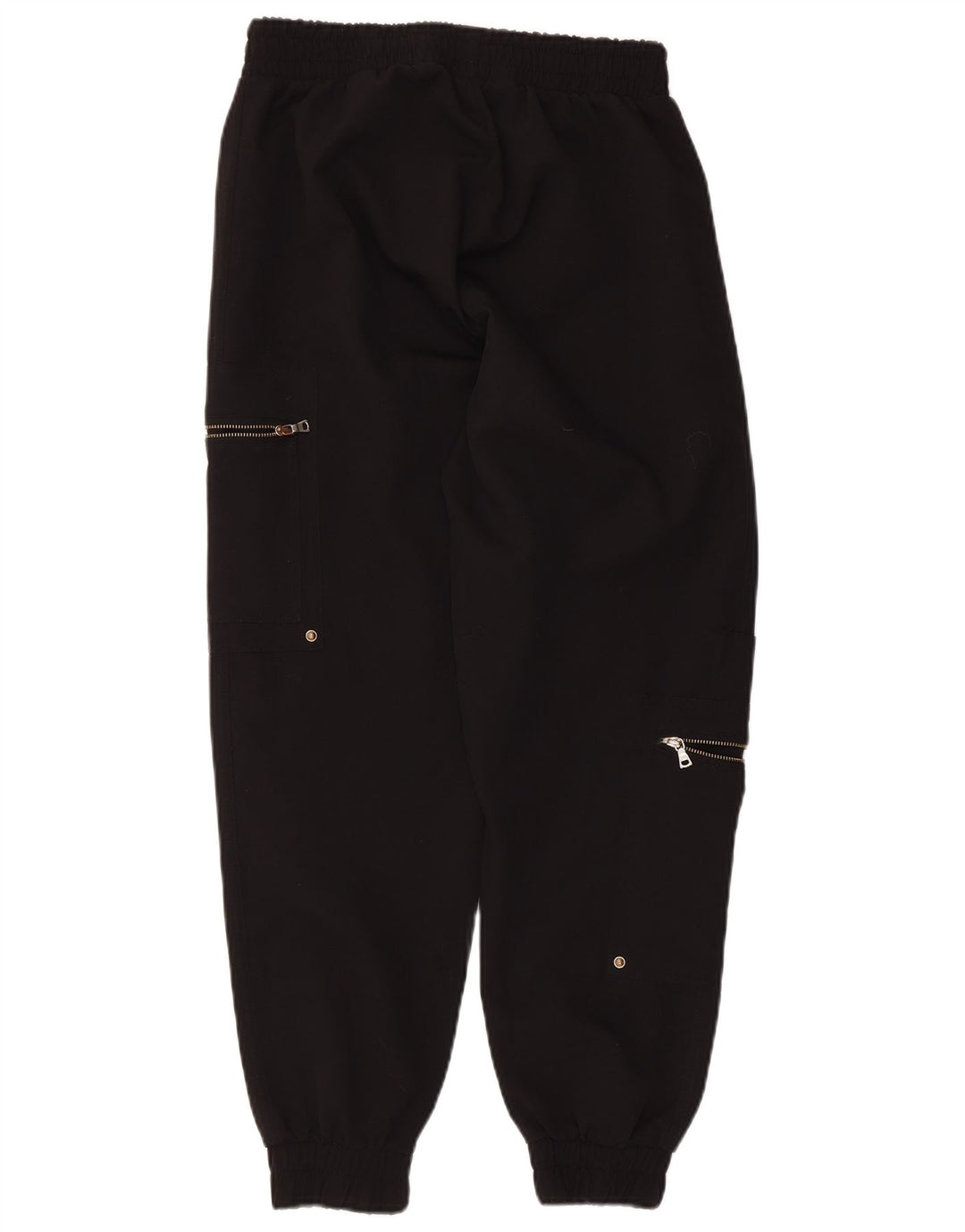 Zara Pantalon de survêtement cargo pour femme UK 8 Small Noir