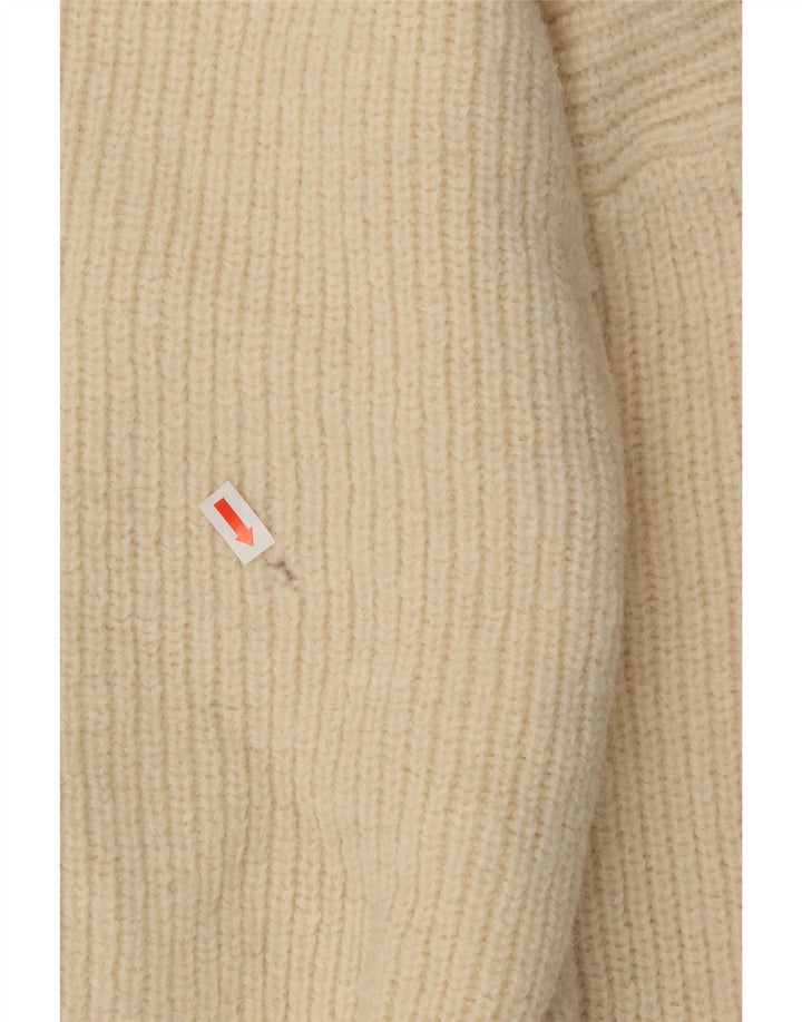 ST. BERNARD Womens Oversized Boat Neck Jumper Sweater IT 40 Small Beige Vintage St. Bernard and Second-Hand St. Bernard from Messina Hembry 