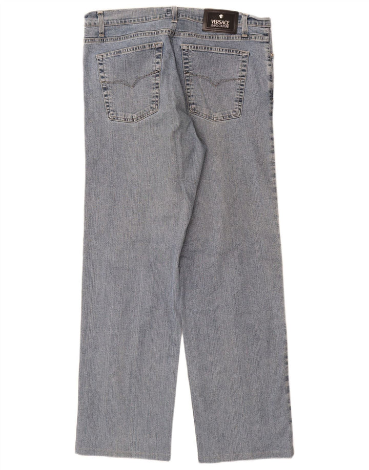 Versace Femme Jean droit W34 L31 Bleu