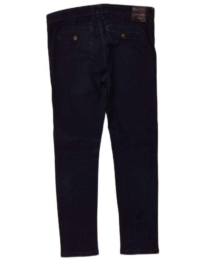 Calvin Klein Jean slim court ample W26 L25 pour femme Bleu marine