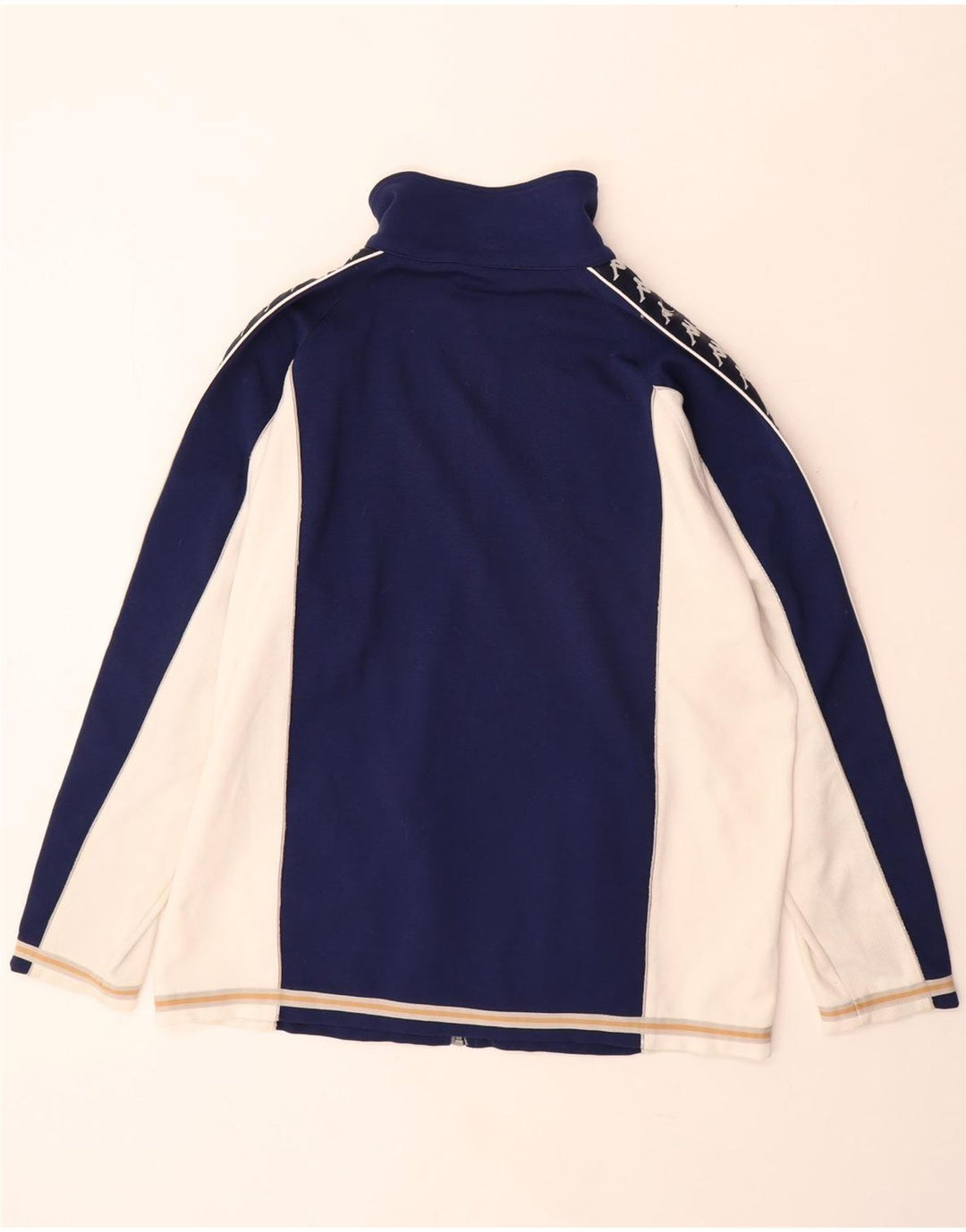 KAPPA Veste de survêtement graphique pour homme XL Bleu marine Colorblock Polyester