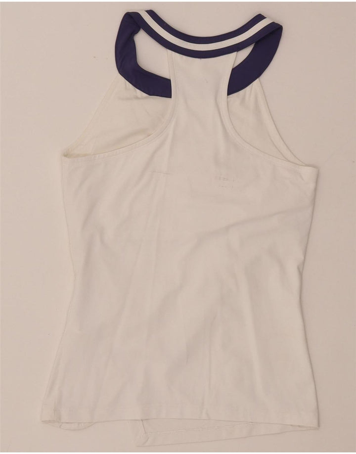 Sergio Tacchini Débardeur Femme UK 4 XS Nylon Blanc