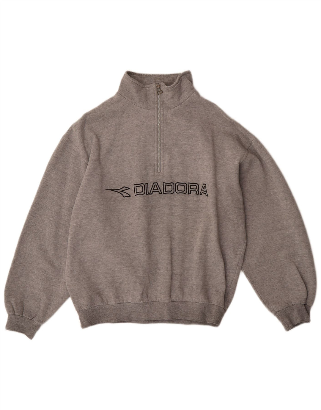 DIADORA Sweat-shirt graphique surdimensionné pour femme UK 14 Gris moyen