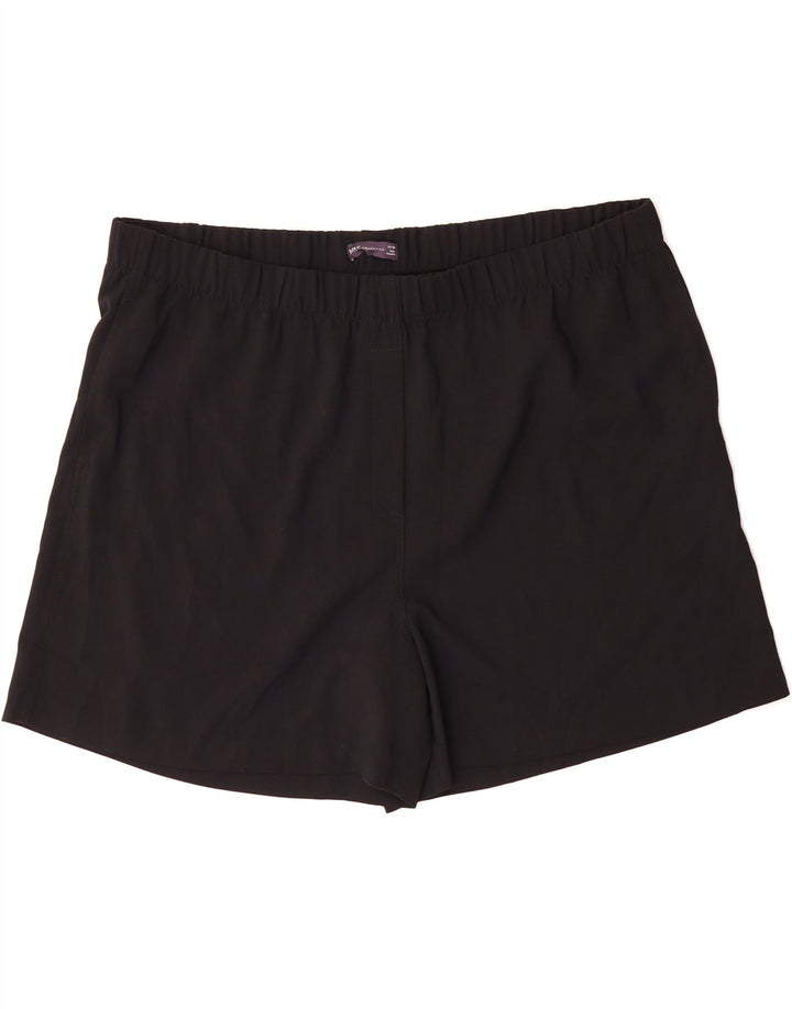 MARKS & SPENCER Womens Regular Fit Casual Shorts UK 24 4XL  Black Vintage Marks & Spencer and Second-Hand Marks & Spencer from Messina Hembry 