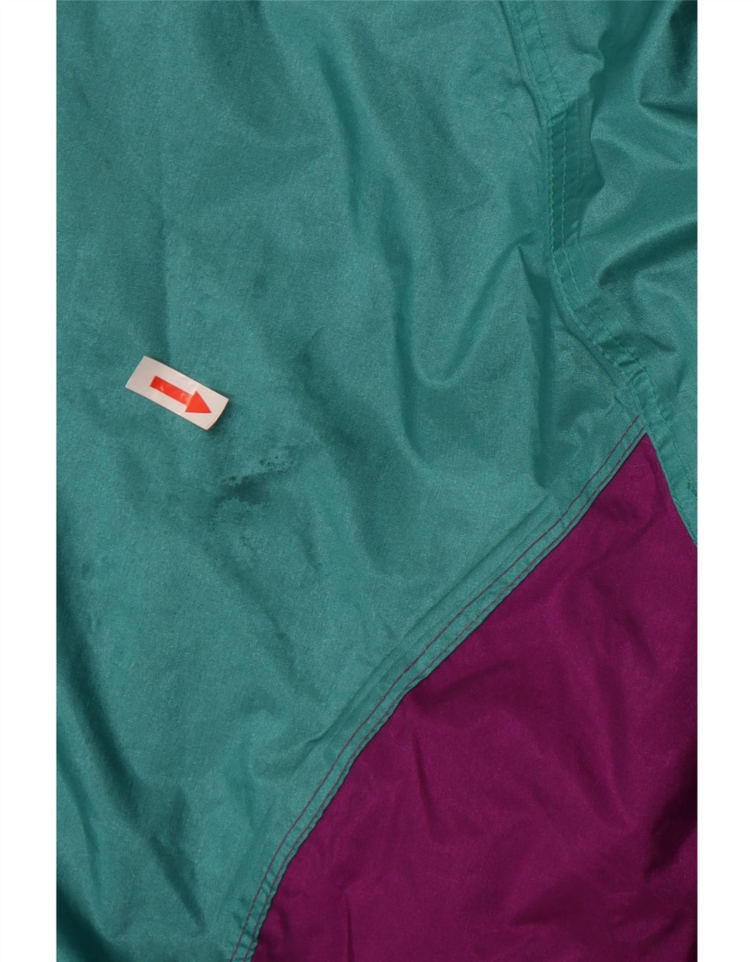 Veste de pluie vintage pour homme UK 44 2XL Violet Colourblock Nylon