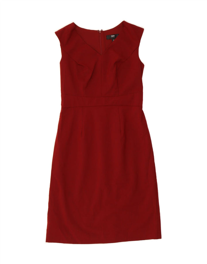 MOSSIMO Womens Sleeveless Sheath Dress US 4 Small Burgundy Polyester Vintage Mossimo and Second-Hand Mossimo from Messina Hembry 