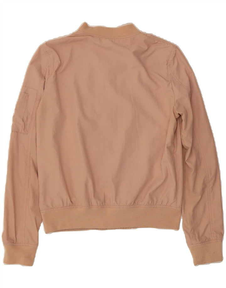 ZARA Womens Bomber Jacket UK 10 Small Pink Vintage Zara and Second-Hand Zara from Messina Hembry 