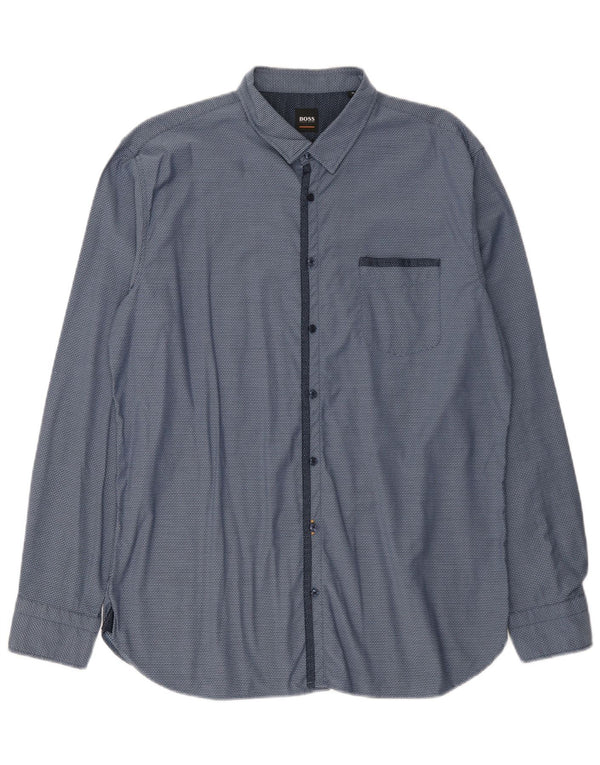Hugo Boss Chemise XL Bleu à pois pour homme