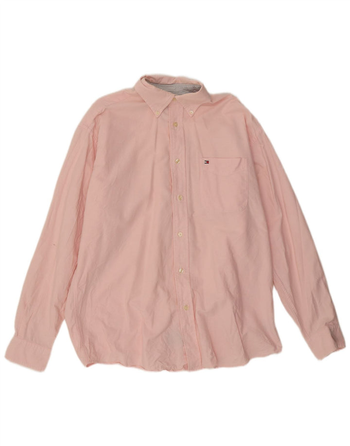 Tommy Hilfiger Chemise Homme Rose Moyen Coton
