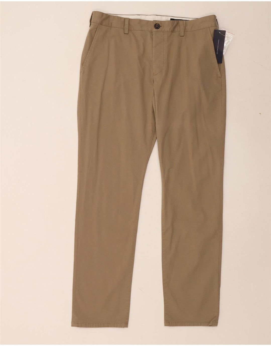 FRENCH CONNECTION Pantalon Chino Droit Homme W34 L32 Coton Beige