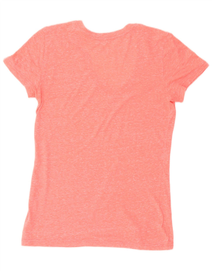 ADIDAS T-Shirt Femme UK 8/10 Petit Rose Moucheté
