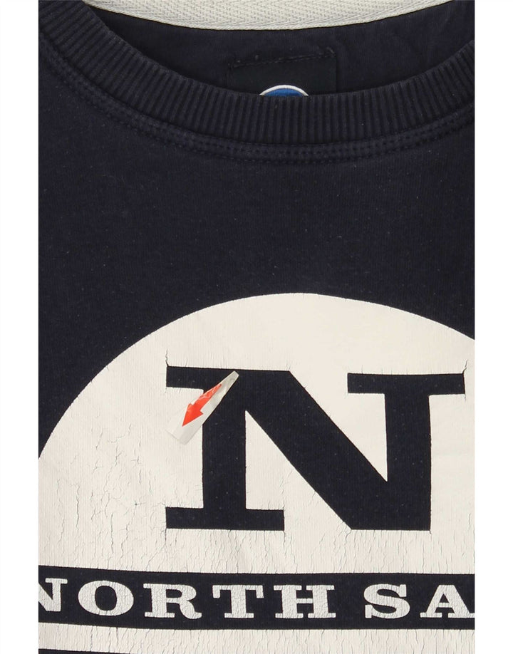 North Sails Sweat-shirt graphique pour homme en coton bleu marine Taille S