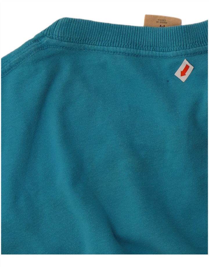 Hollister T-Shirt Graphique Homme Bleu Moyen Coton