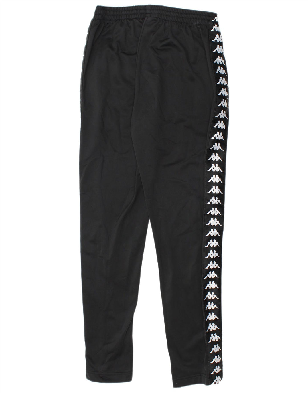 Kappa Pantalon de Survêtement Graphique Garçon 13-14 ans Large Noir Polyester