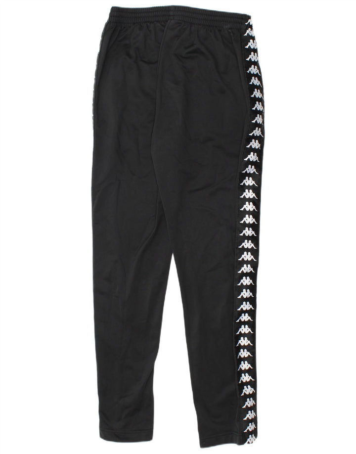 Kappa Pantalon de Survêtement Graphique Garçon 13-14 ans Large Noir Polyester
