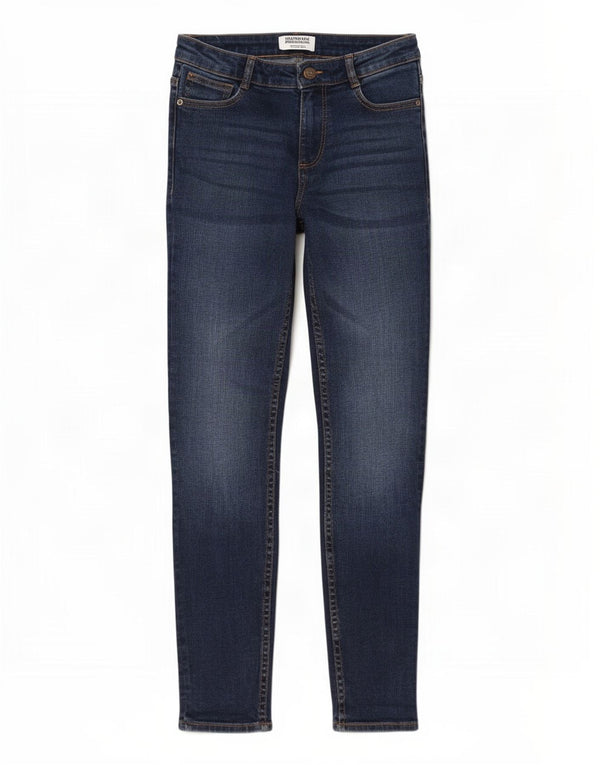 Zara Femme Trafaluc Skinny Jeans EU 36 XS W26 L27 Bleu Marine Coton