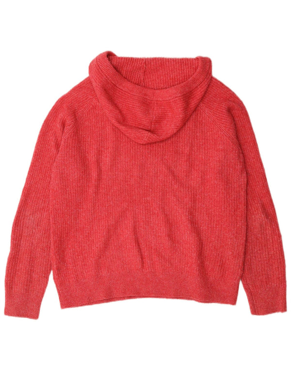 Marks & Spencer Pull à capuche surdimensionné pour femme UK 14 Rouge moyen