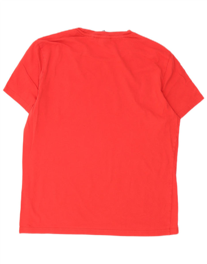 Champion T-Shirt Graphique Homme Rouge Moyen Coton