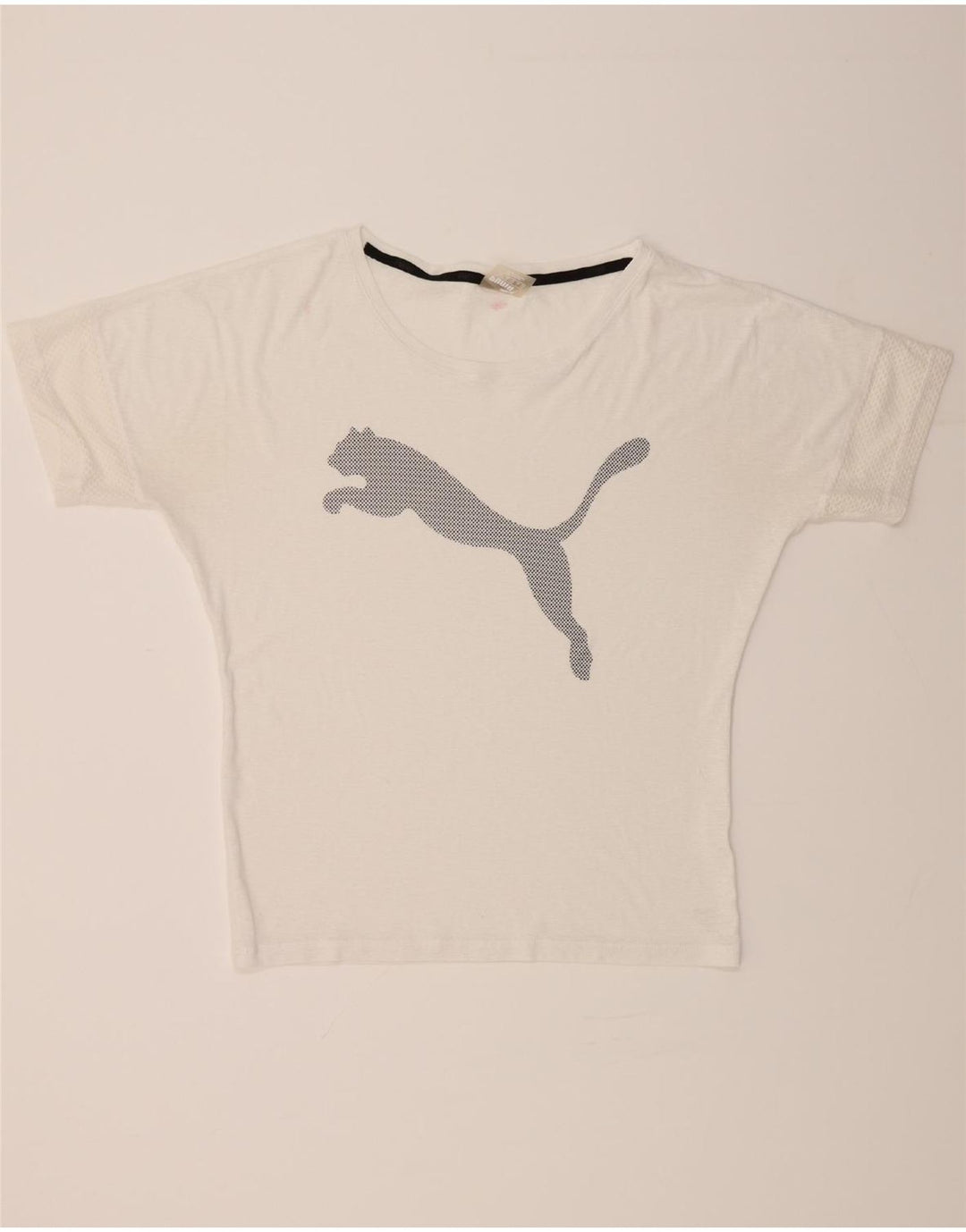 PUMA Womens Graphic T-Shirt Top UK 14 Large White Vintage Puma and Second-Hand Puma from Messina Hembry 