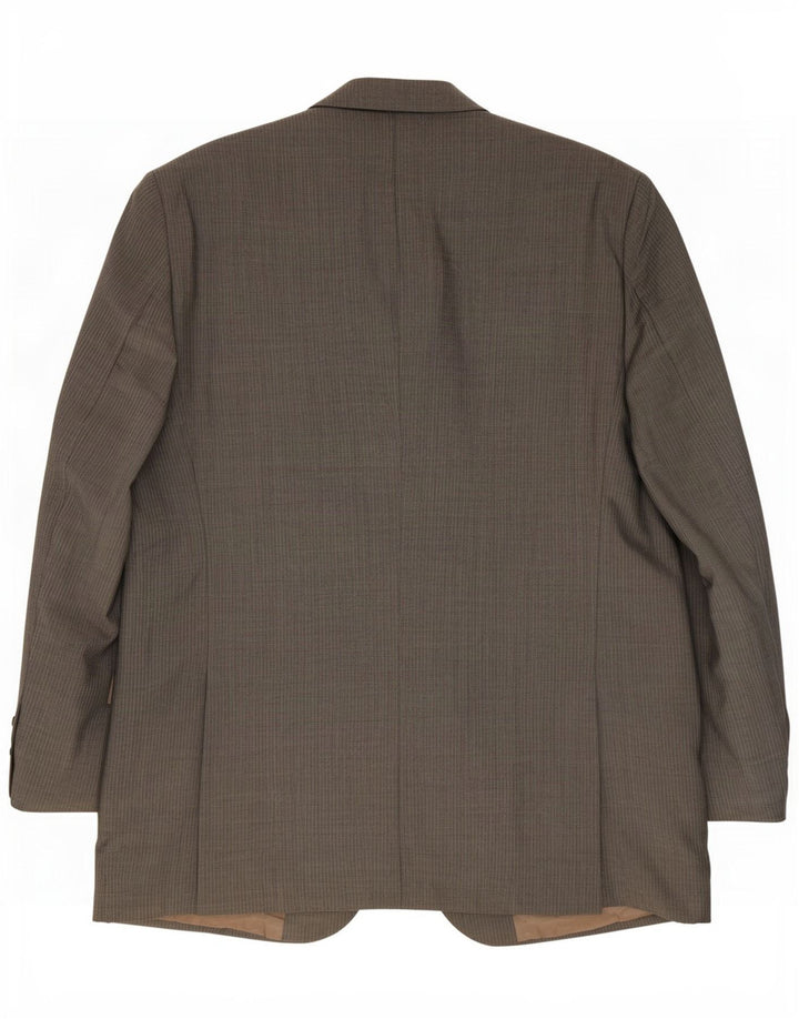 Massimo Dutti Veste blazer 3 boutons pour homme EU 56 XL Laine rayée grise