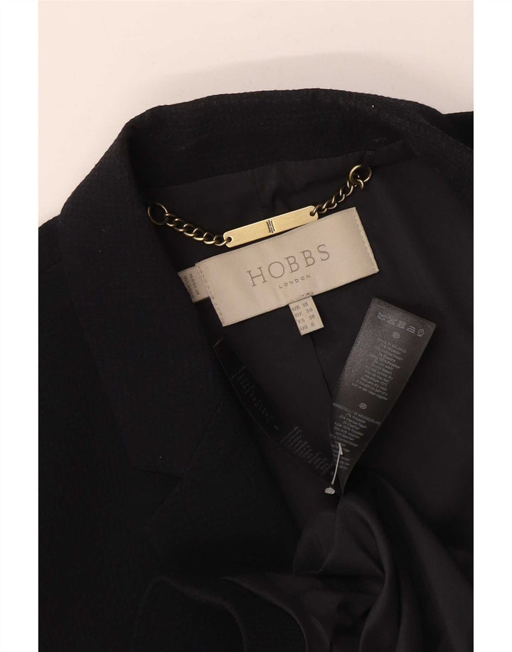 Hobbs Veste blazer 1 bouton pour femme UK 10 Petit Bleu marine Polyester