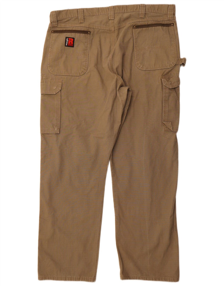 WRANGLER Pantalon Cargo Droit Homme W40 L32 Coton Beige