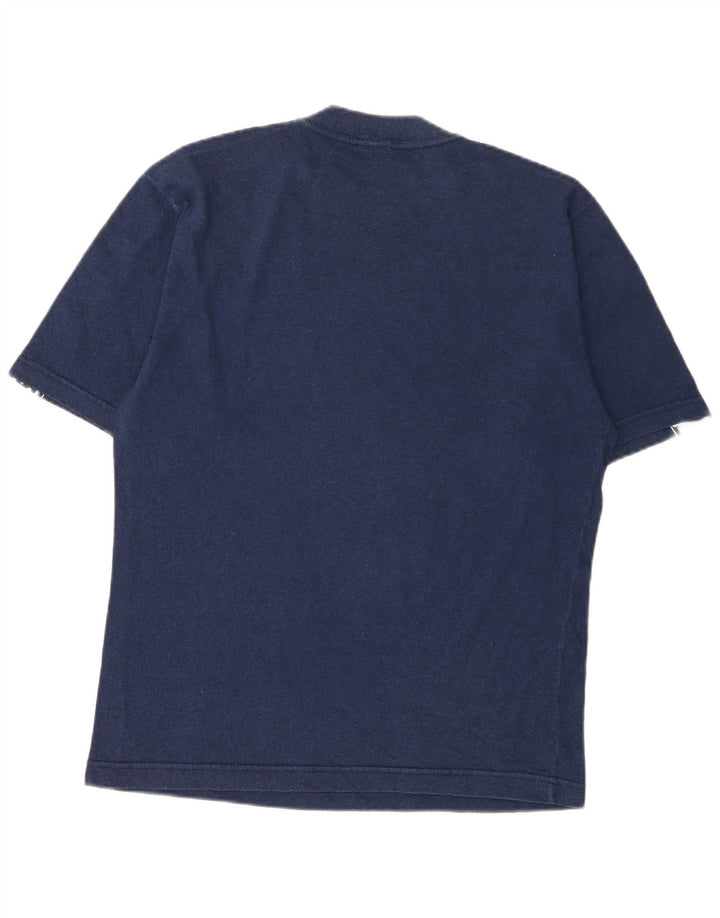 ASICS T-shirt graphique pour homme en coton color block bleu marine moyen