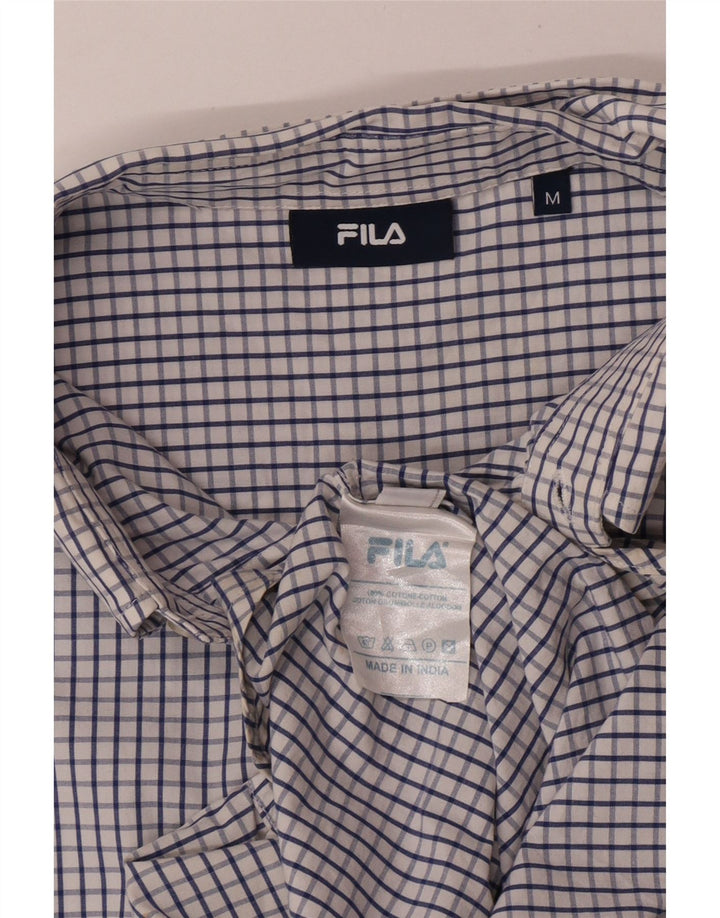 Fila Chemise Homme Bleu Moyen Carreaux Coton