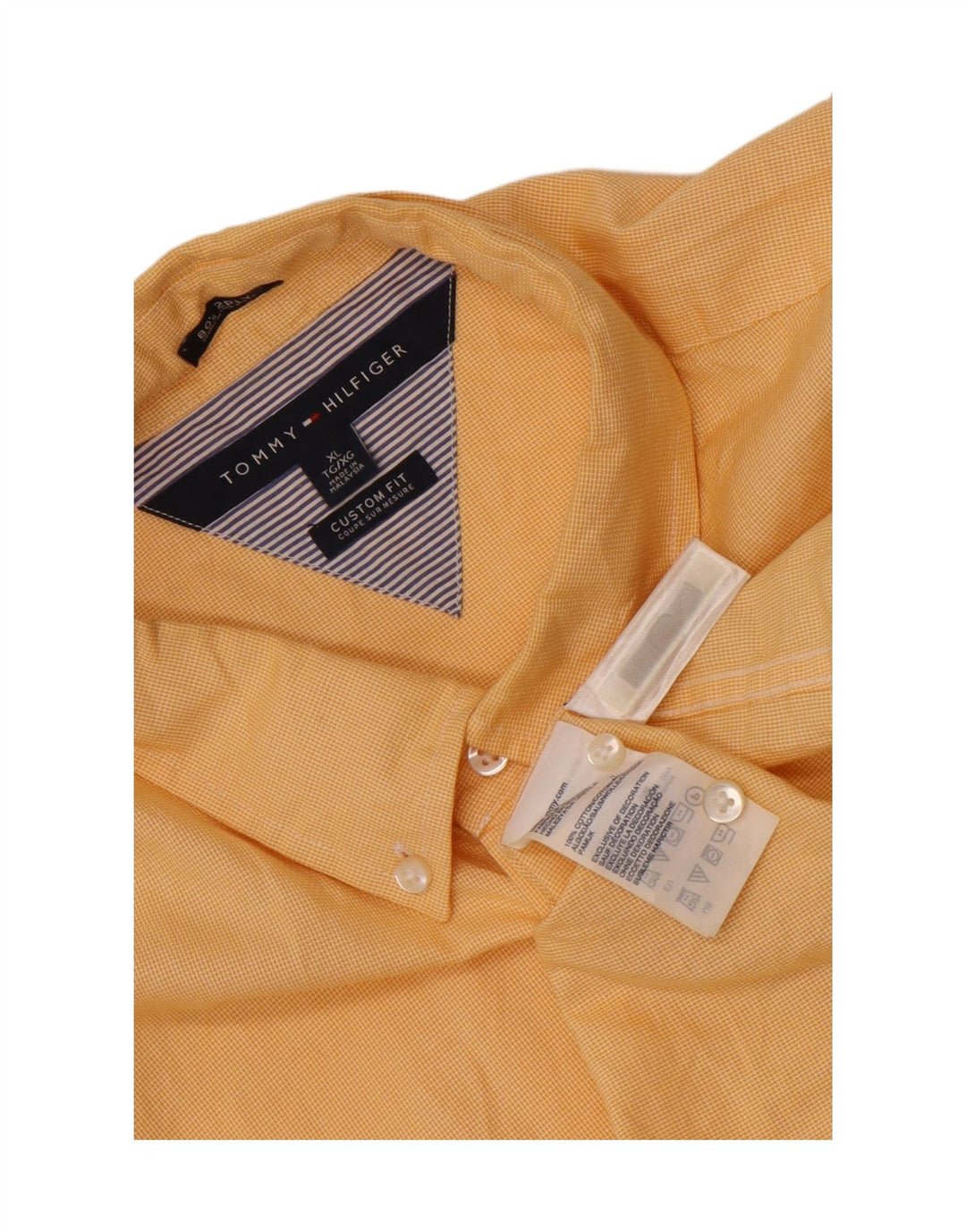 Tommy Hilfiger Chemise Custom Fit XL Jaune