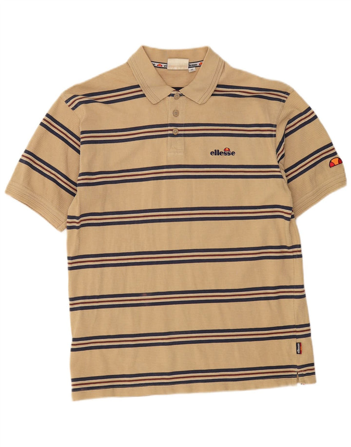Ellesse Polo Homme Rayé Beige Moyen