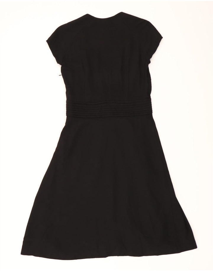 MASSIMO DUTTI Womens A-Line Dress EU 38 Small Black Polyester Vintage Massimo Dutti and Second-Hand Massimo Dutti from Messina Hembry 