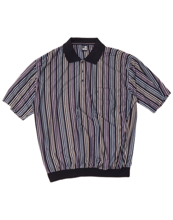 Rionero Pull col polo pour homme 2XL rayé multicolore