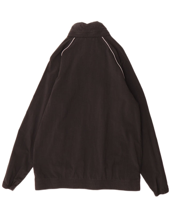 Adidas Veste de survêtement à capuche pour homme en nylon noir moyen