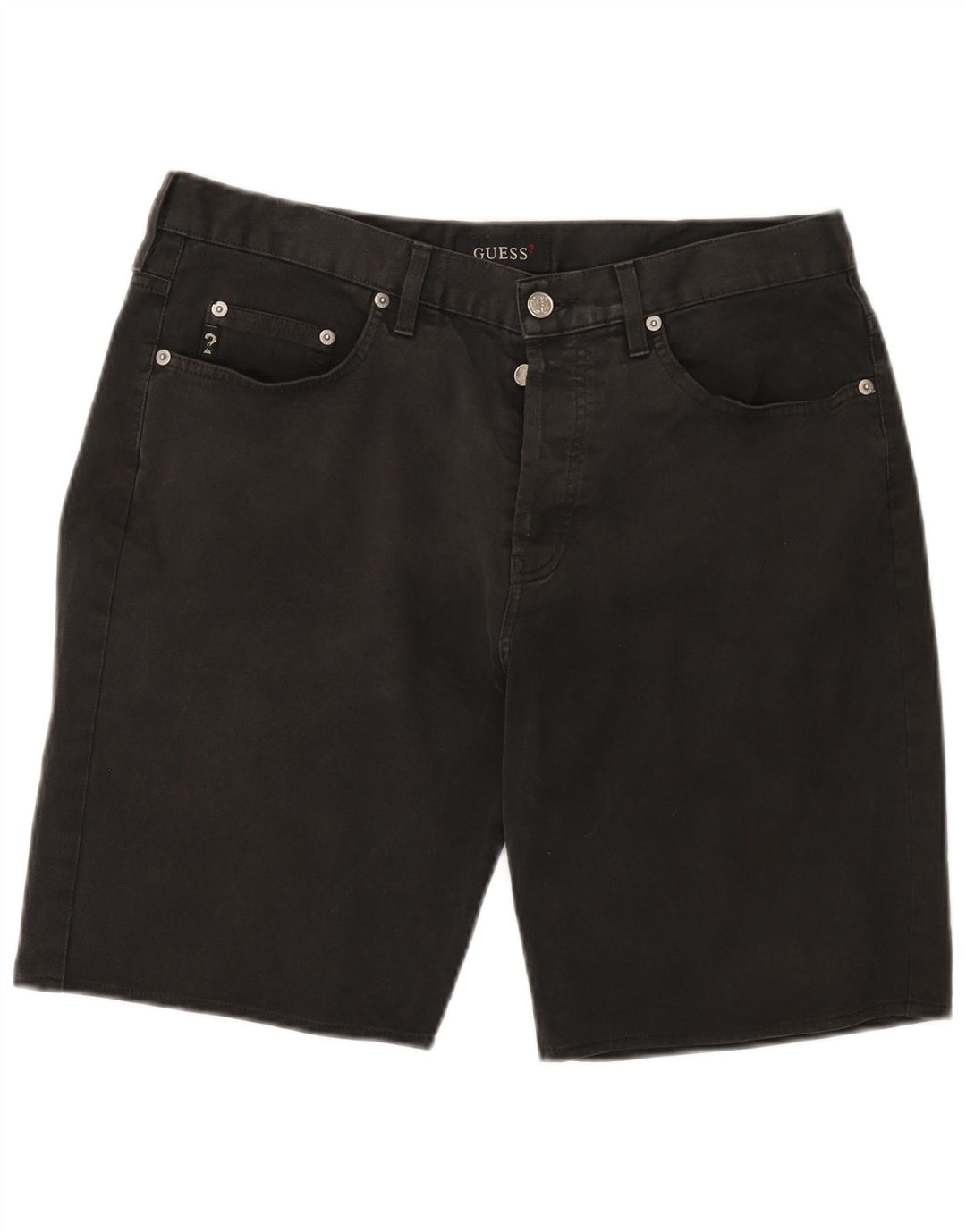 Guess Short en jean pour homme W34 Grand Noir