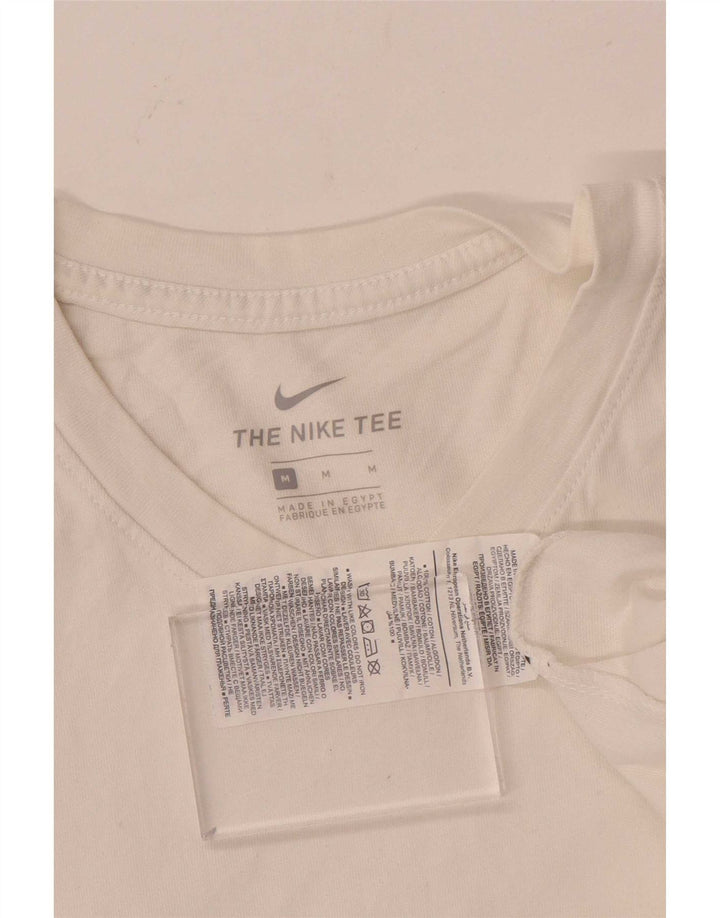 Nike T-Shirt Homme Blanc Moyen Coton