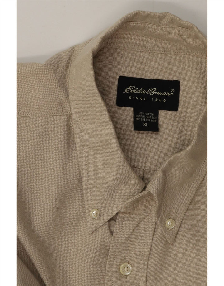 EDDIE BAUER Chemise Homme XL Coton Beige