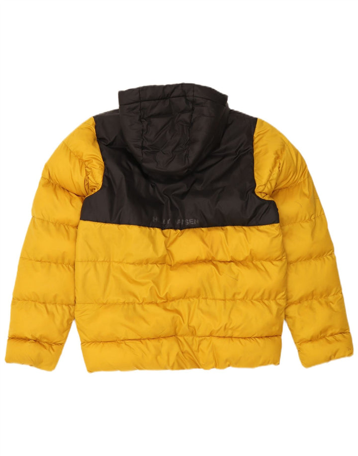 Helly Hansen Veste matelassée à capuche pour garçon 13-14 ans Jaune Colourblock