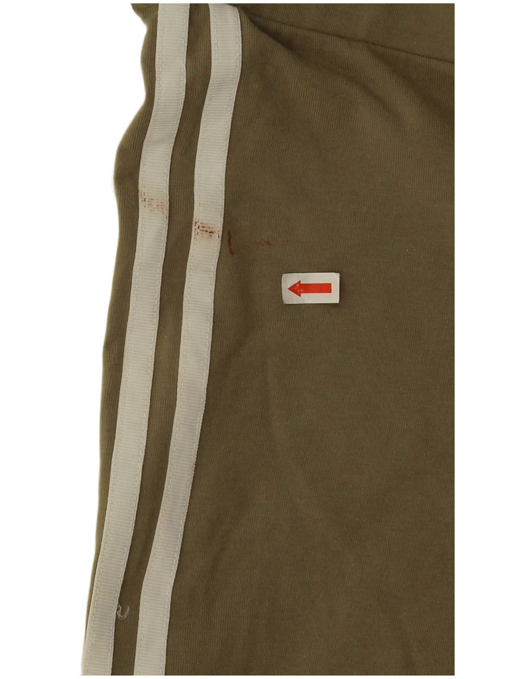 Adidas Leggings Femme UK 12 Coton Kaki Moyen