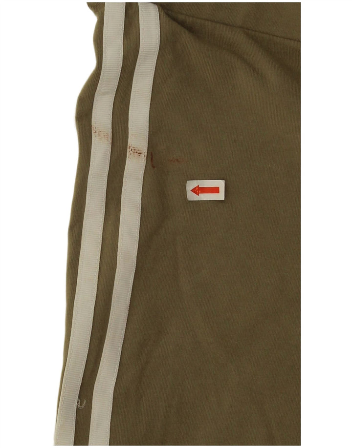 Adidas Leggings Femme UK 12 Coton Kaki Moyen